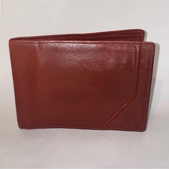 Vintage Christian Dior Brown Leather Slim Bifold Mens Wallet - Picture 1 of 14